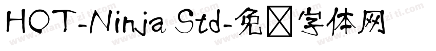HOT-Ninja Std字体转换